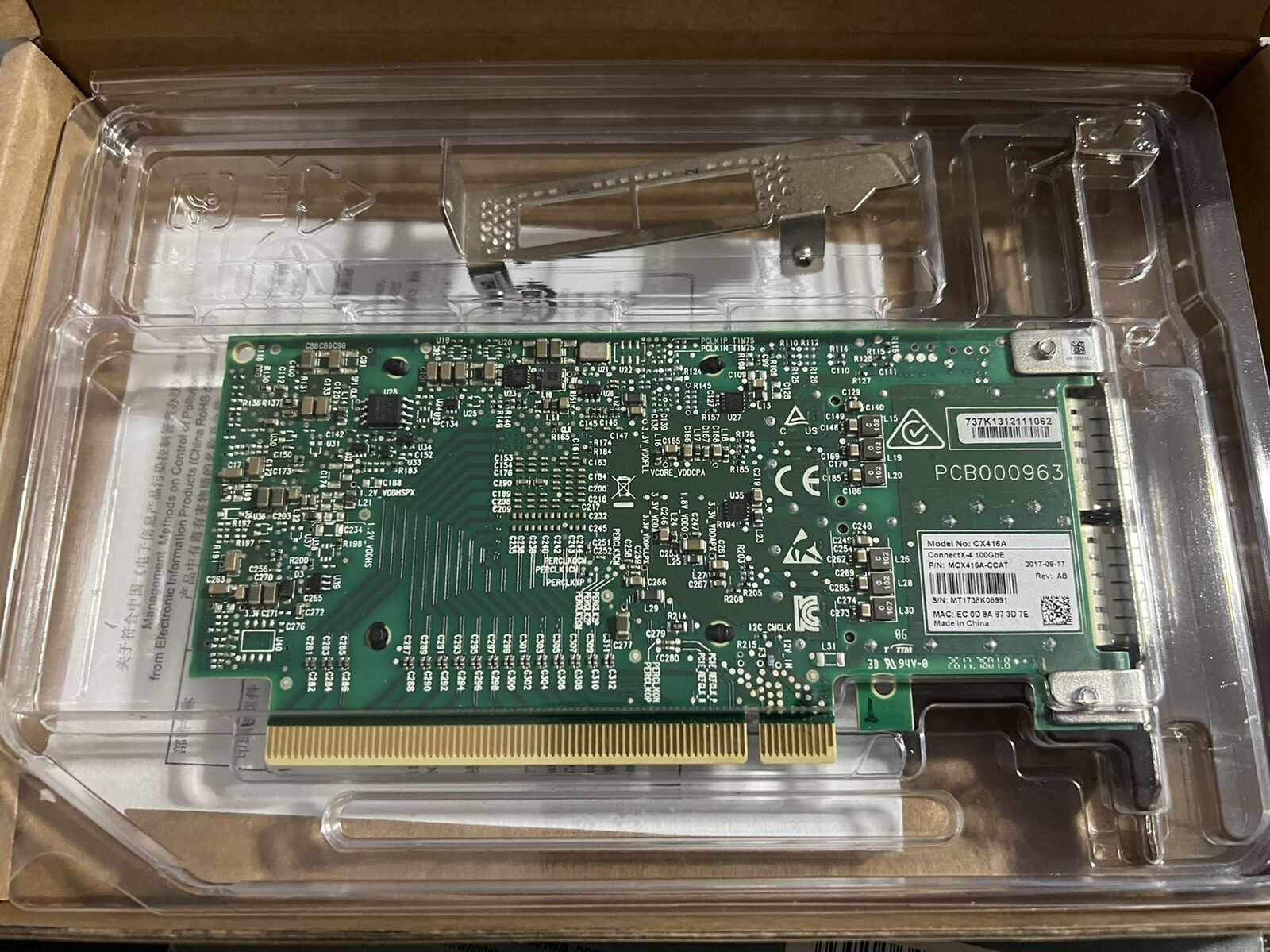 Scheda di rete adattatore PCIe - 100Gbe Qsfp28 Network Card recensione e prezzo